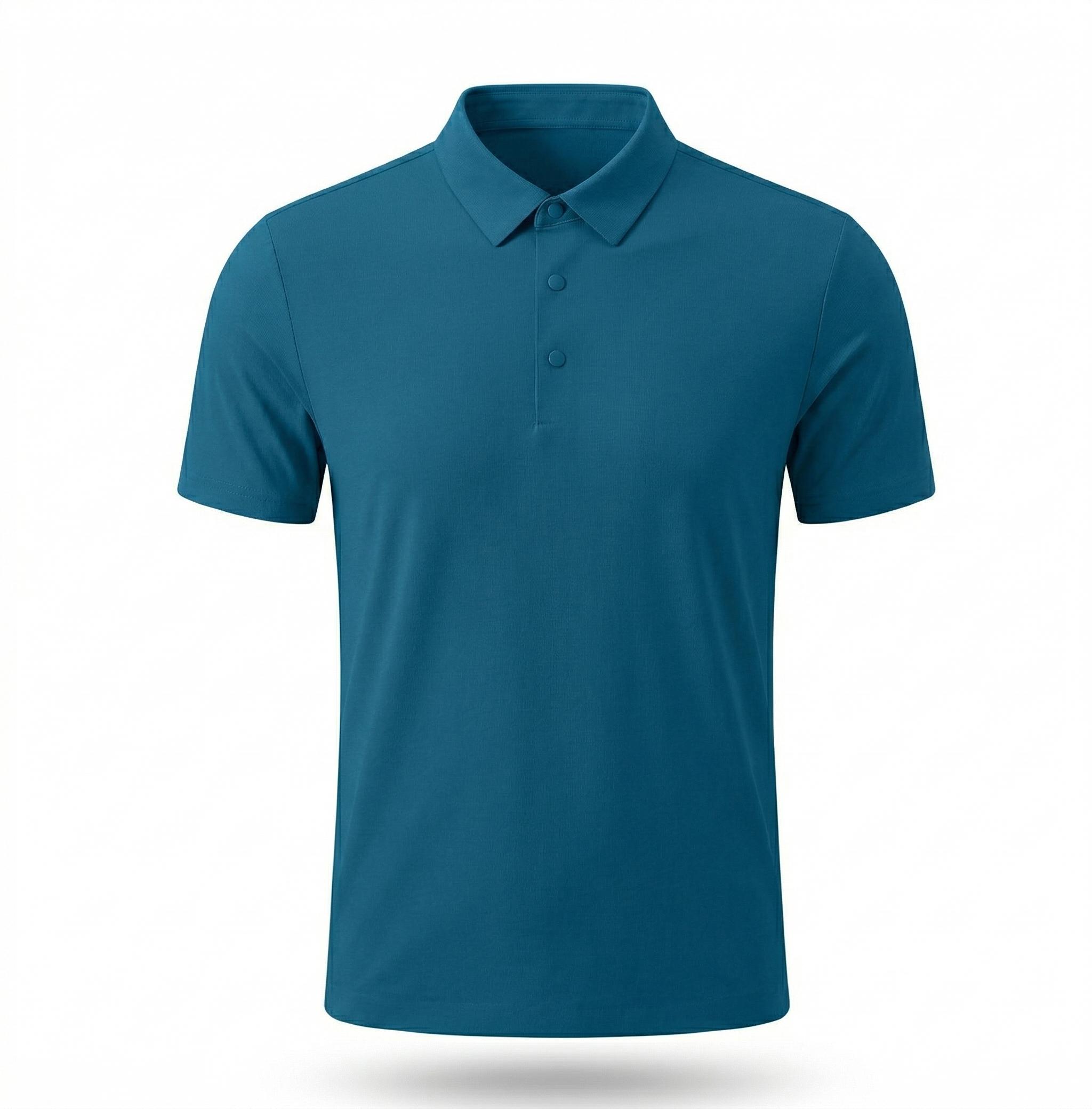 LT1 POLO TEXT SUAVE BOTÓN PLÁSTICO VD/AZ