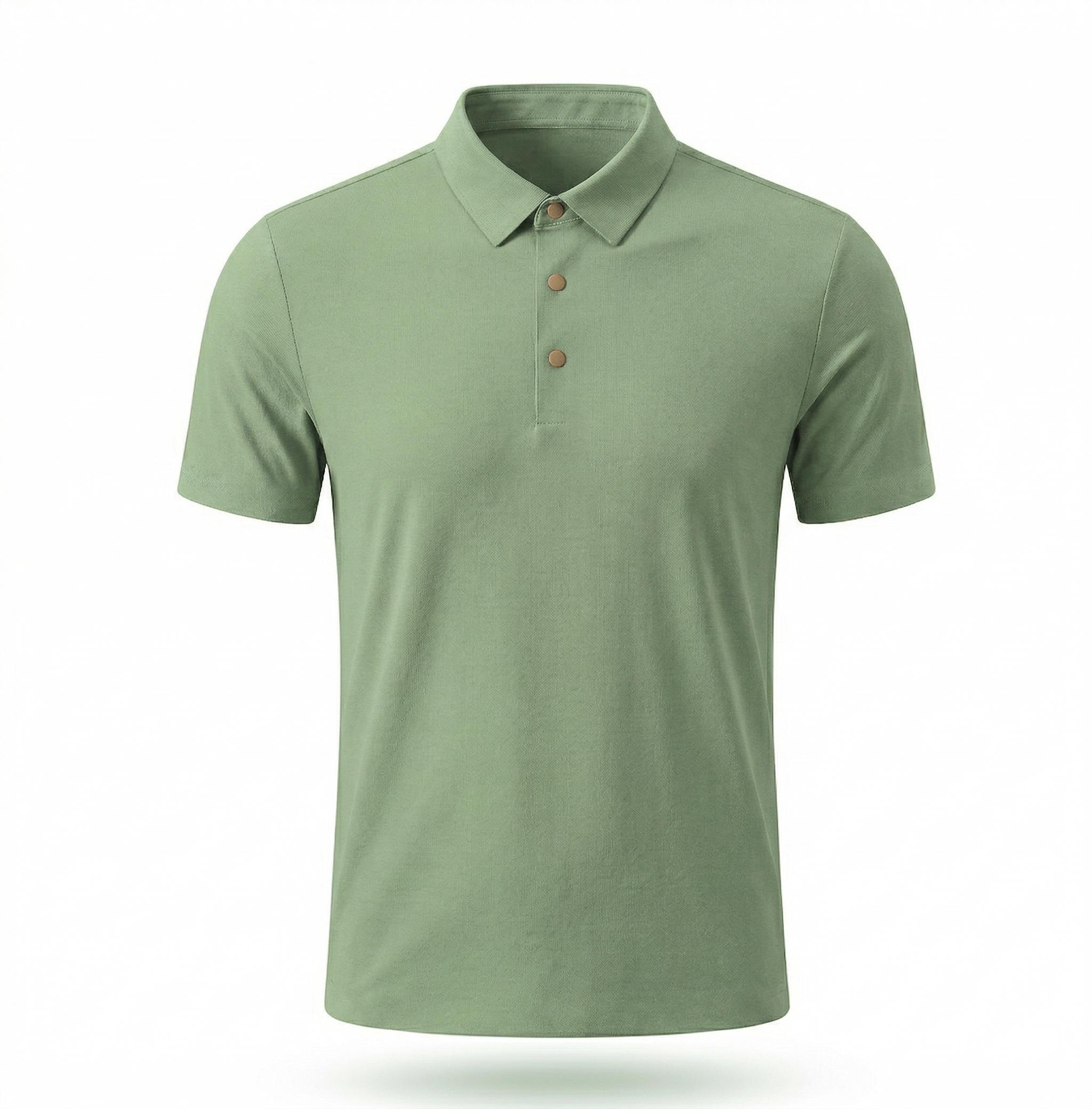 LT1 POLO TEXTURA SUAVE BOTÓN DORADO VD
