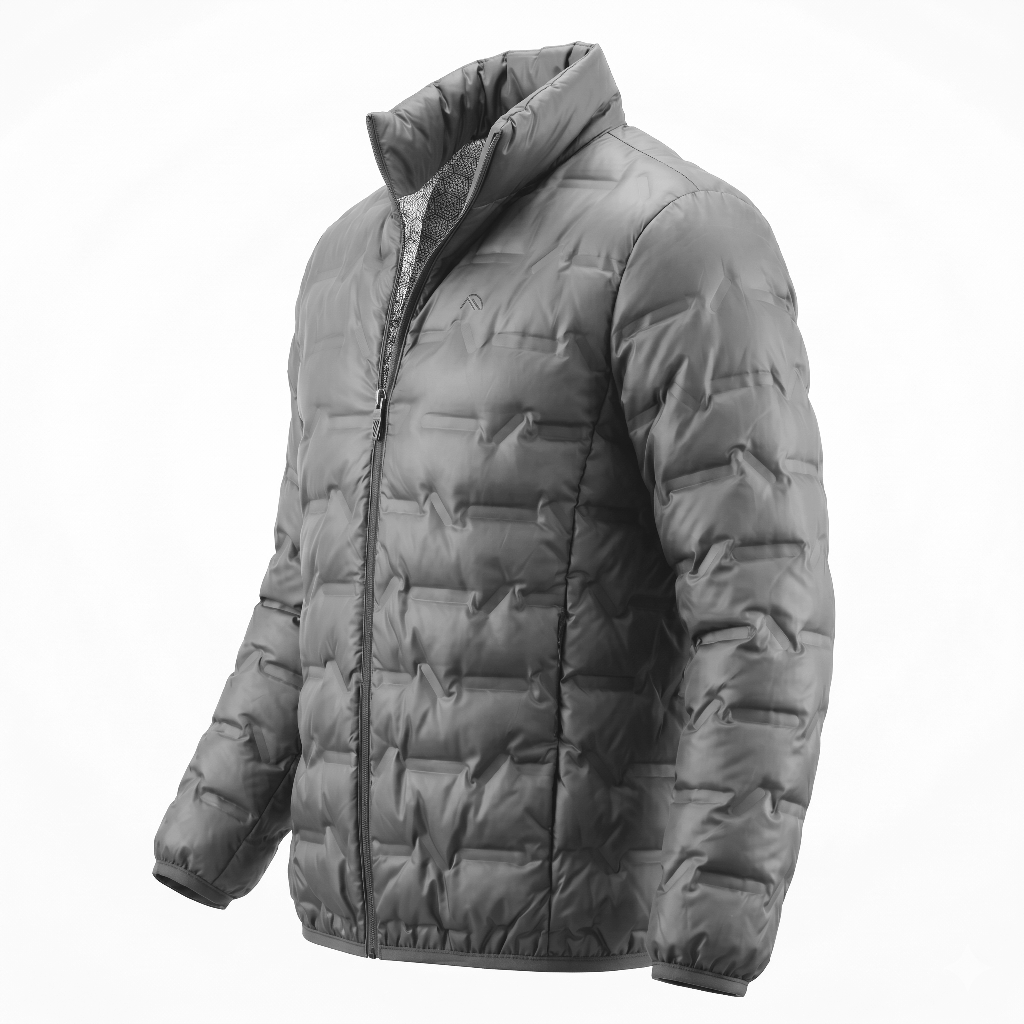 CHAQUETA PLUMÓN GRIS HOMBRE - Imagen 2